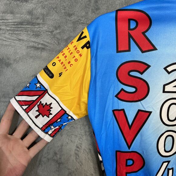 Vintage Cascade Cycling Jersey XS Bicycle Club RSVP 2004 Seattle To Vancouver BC - Picture 13 of 16